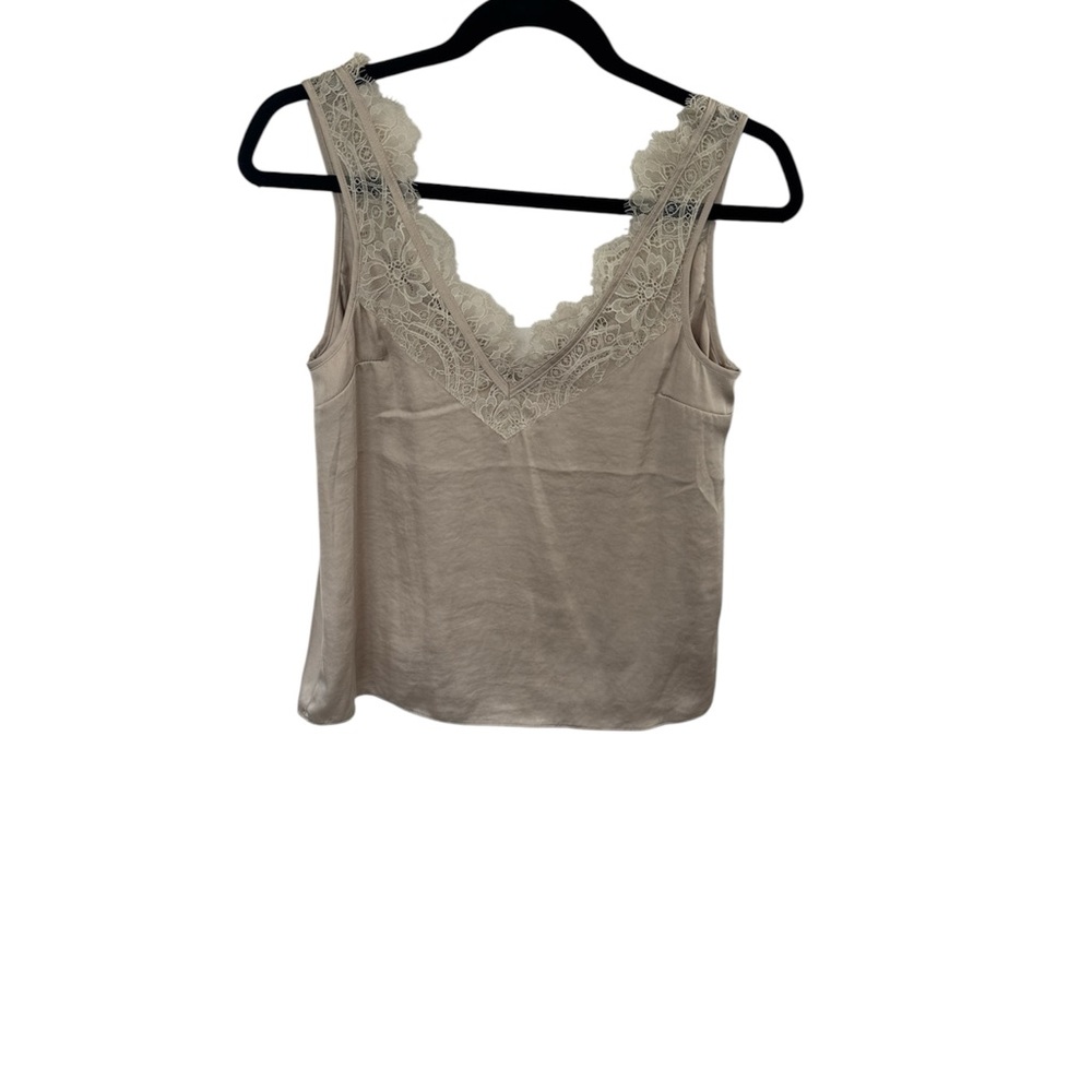 NWOT H & M lace cami camisole 90’s Y2K classic office party tan beige nude XS